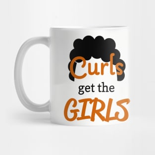 Curls get the Girls funny mens boys tshirt clothing curly hair design Mug